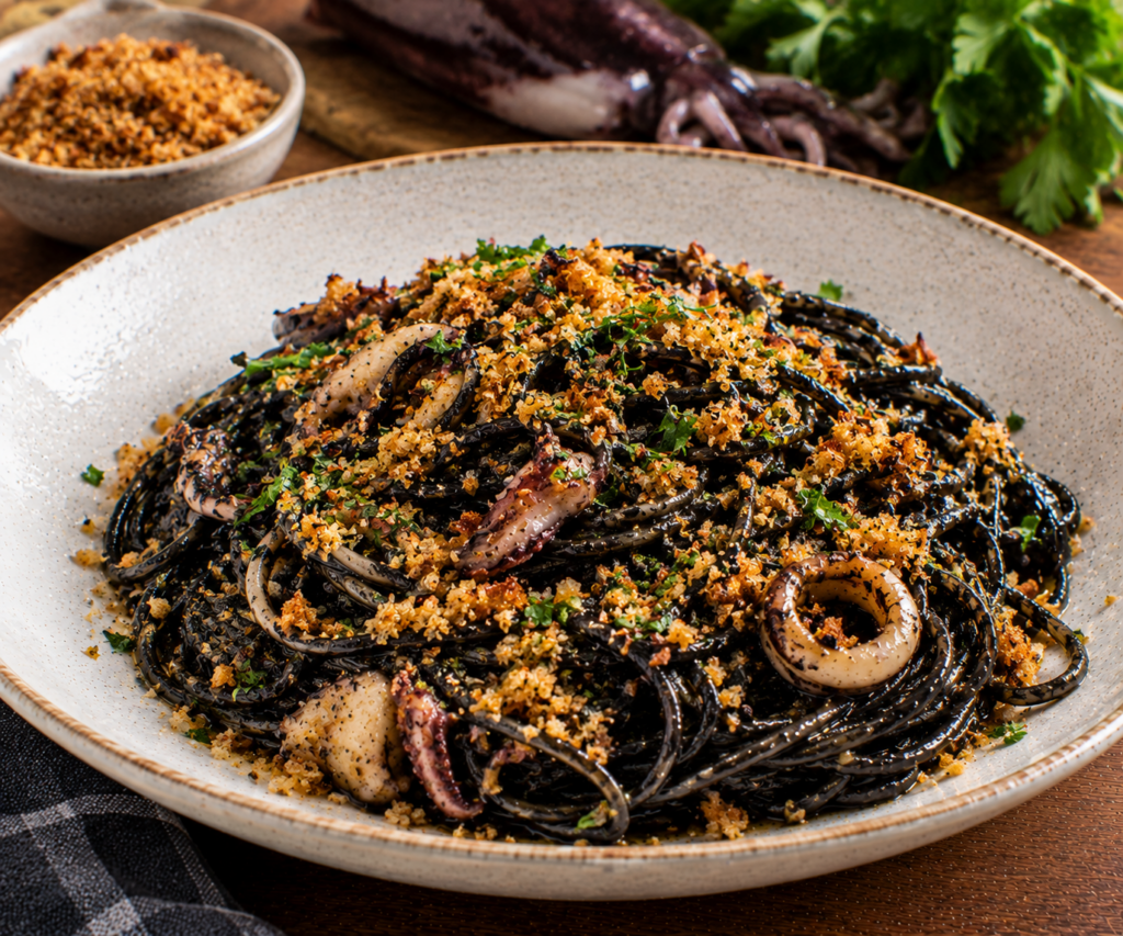 Spaghetti al nero di seppia