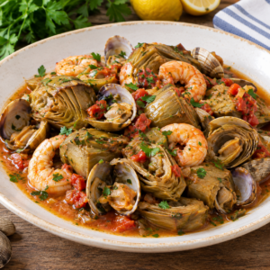 Scopri di più sull'articolo Carciofi in guazzetto di mare