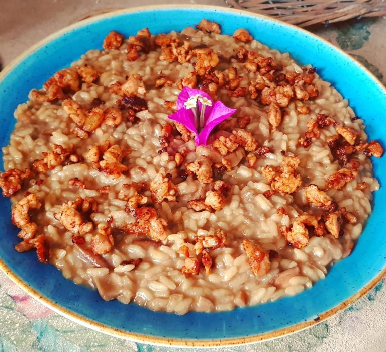 Risotto ai funghi porcini e salsiccia sbriciolata Fulvio e le sue Ricette