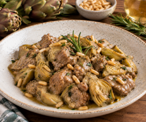 Scopri di più sull'articolo Spezzatino di Vitello ai Carciofi: ricetta facile e gustosa
