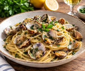 Scopri di più sull'articolo Spaghetti alle vongole cremosi
