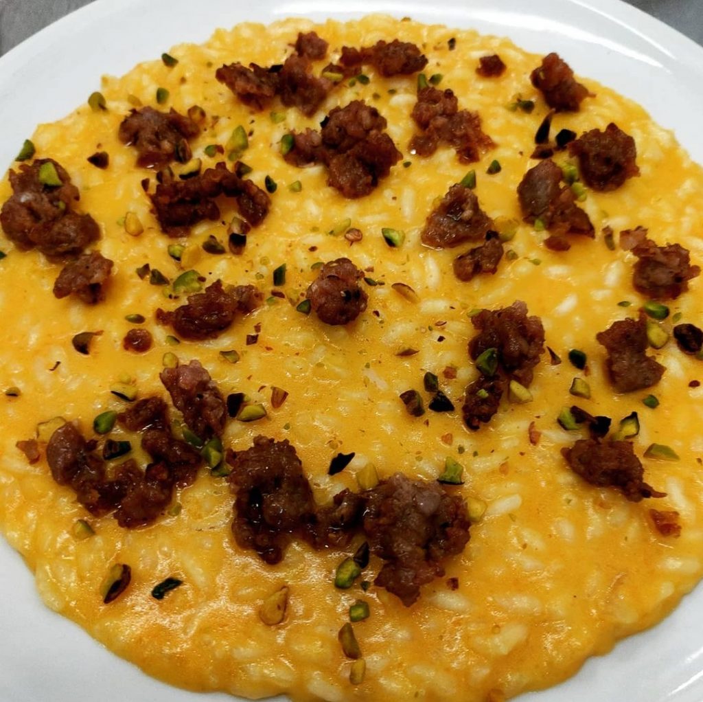 risotto zucca e salsiccia