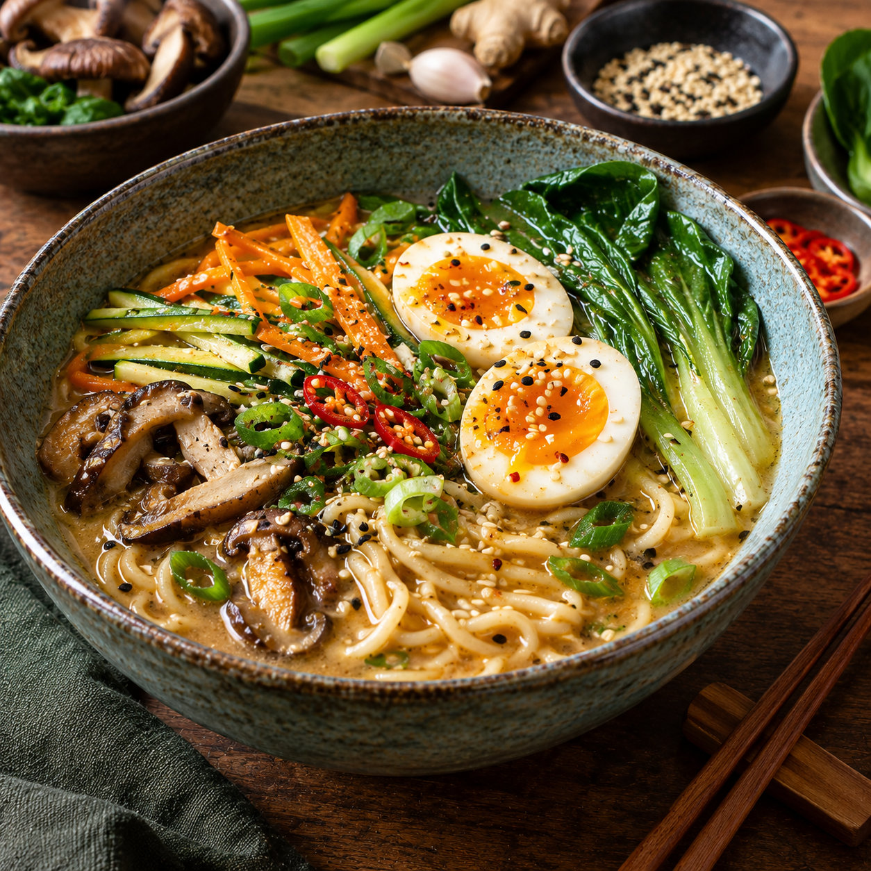 Scopri di più sull'articolo Ramen di primavera vegetariano e light